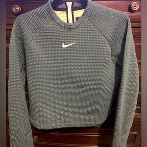 Nike Women's Sportswear Tech Fleece Zipper Back Top crew sweatshirt CZ1859 058 S